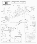Camshaft Crankshaft Cylinder Engine Sump Lubrication Pistion Group Valves Diagram and Parts List for  Briggs and Stratton Engine